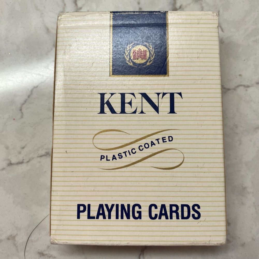 Vintage Kent Cigarette Plastic Coated Lorillard USA Collectible Playing Cards